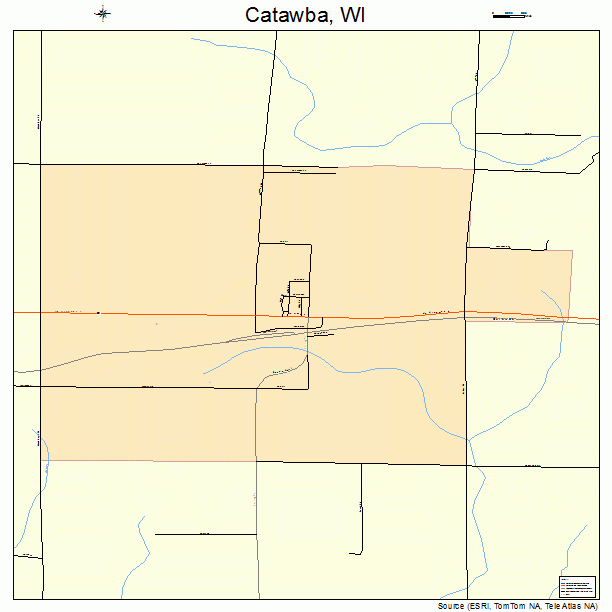 Catawba, WI street map