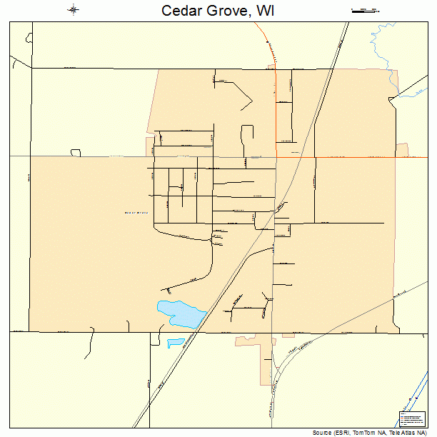 Cedar Grove, WI street map