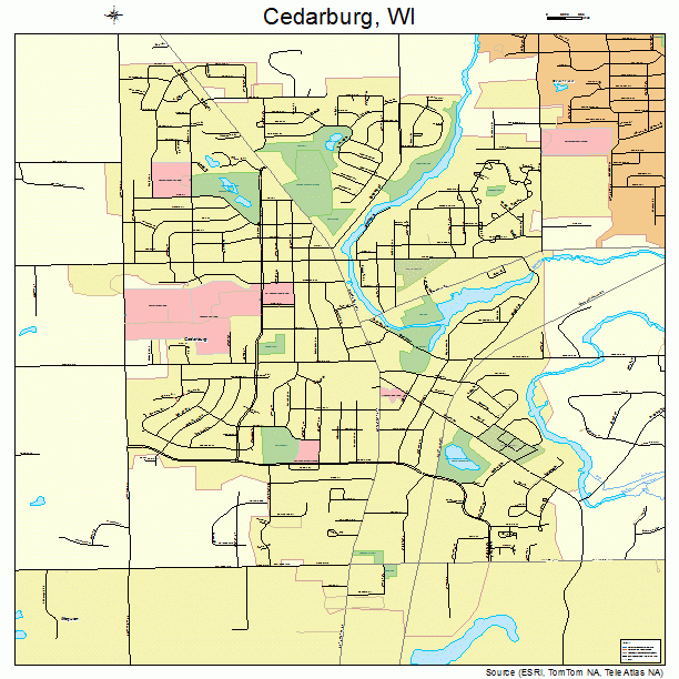 Cedarburg, WI street map
