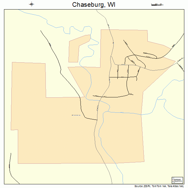Chaseburg, WI street map