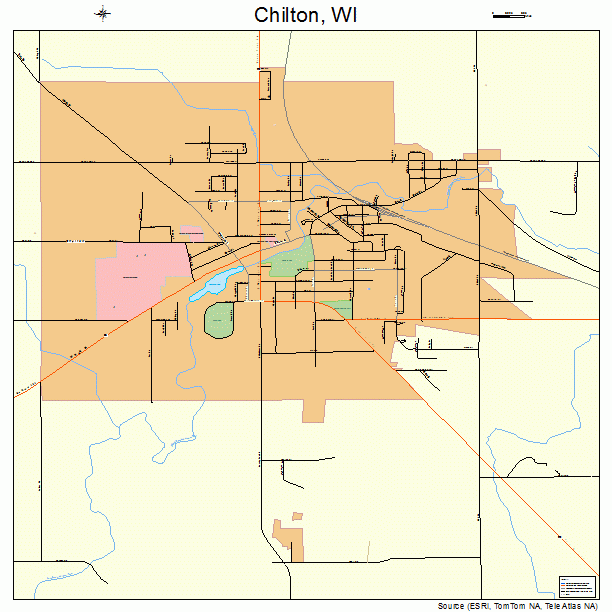 Chilton, WI street map