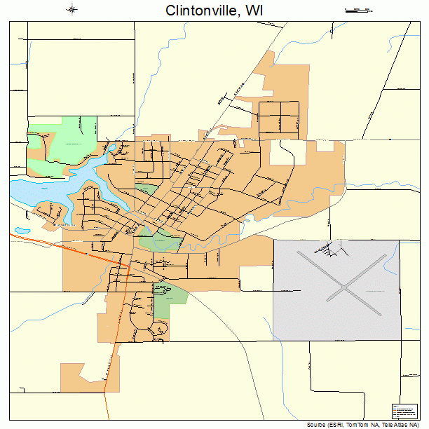 Clintonville, WI street map