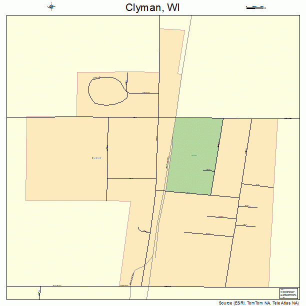 Clyman, WI street map