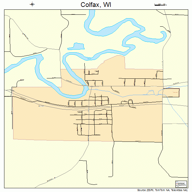 Colfax, WI street map