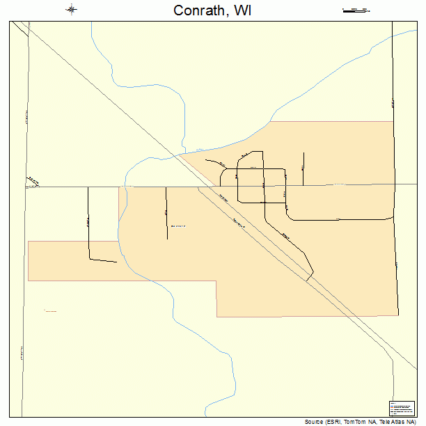 Conrath, WI street map