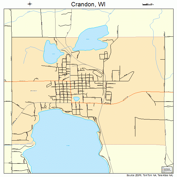 Crandon, WI street map