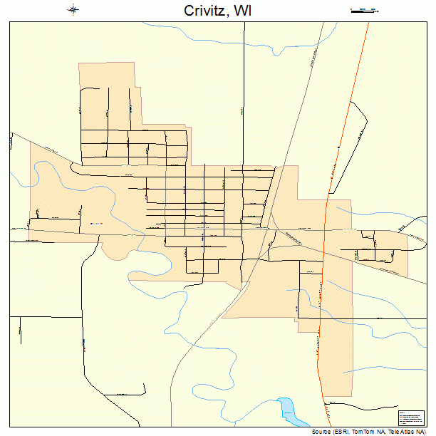 Crivitz, WI street map