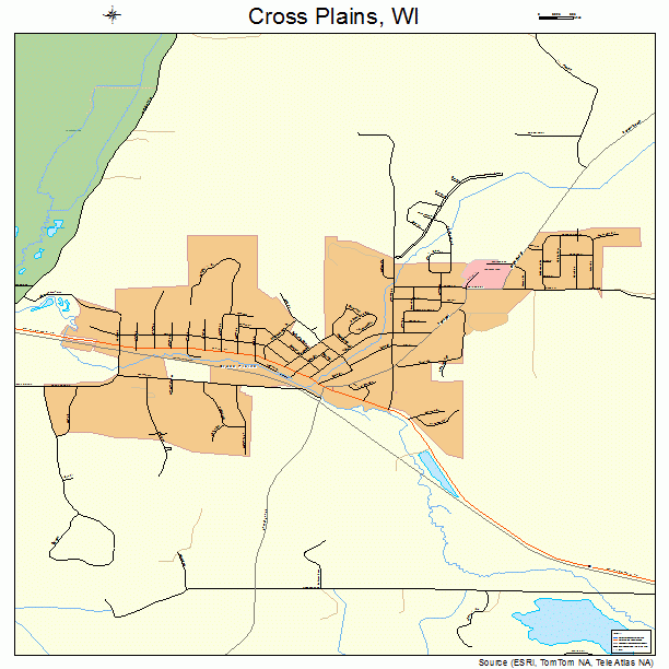 Cross Plains, WI street map