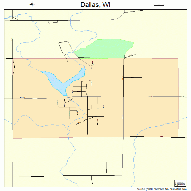 Dallas, WI street map