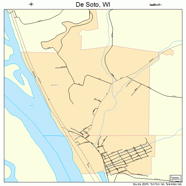 De Soto, WI street map
