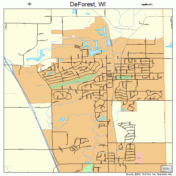 DeForest, WI street map