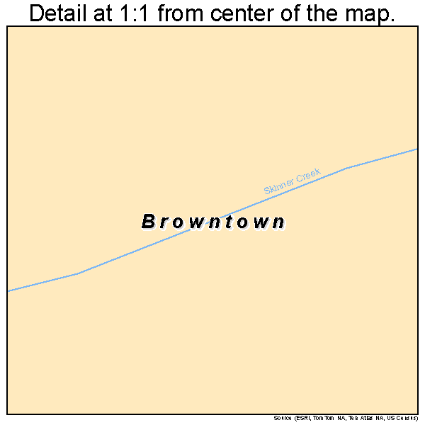 Browntown, Wisconsin road map detail