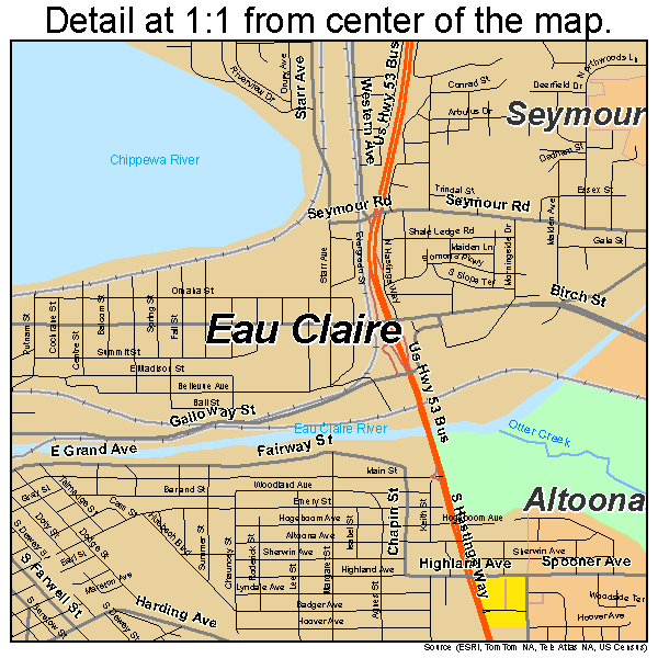 Google Maps Eau Claire Wi