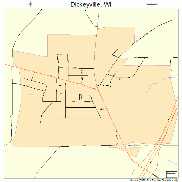 Dickeyville, WI street map