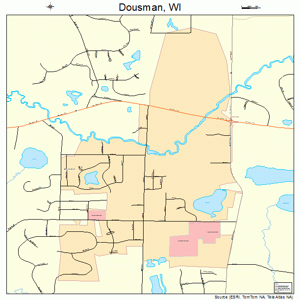 Dousman, WI street map