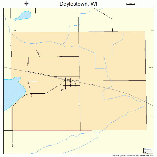 Doylestown, WI street map