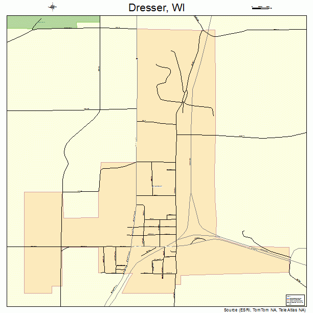 Dresser, WI street map