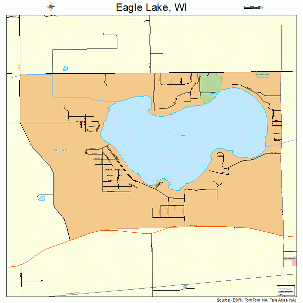 Eagle Lake, WI street map