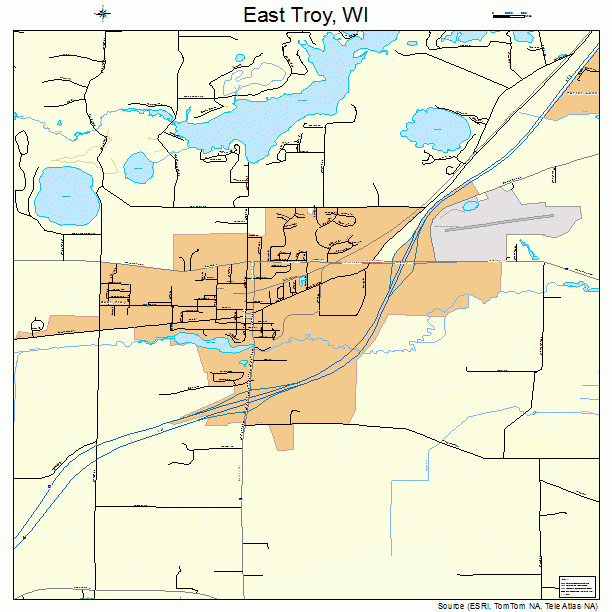 East Troy, WI street map