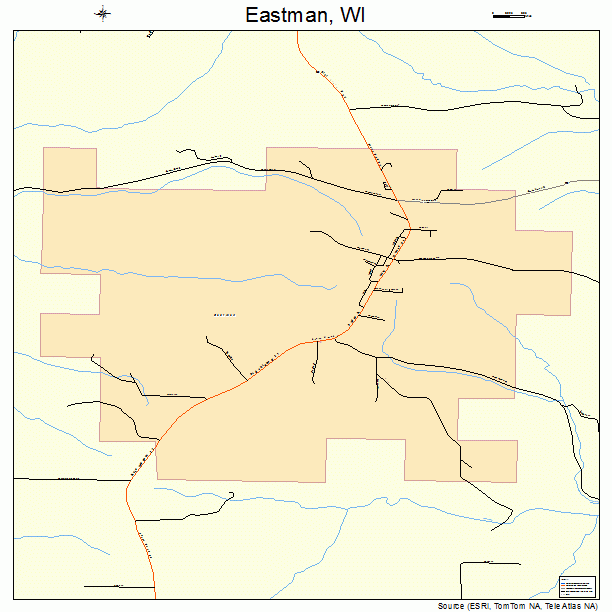 Eastman, WI street map