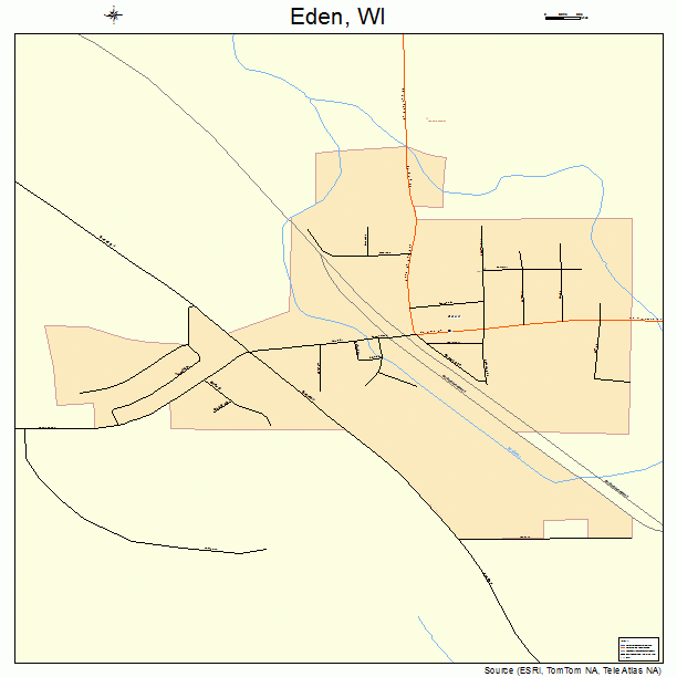 Eden, WI street map