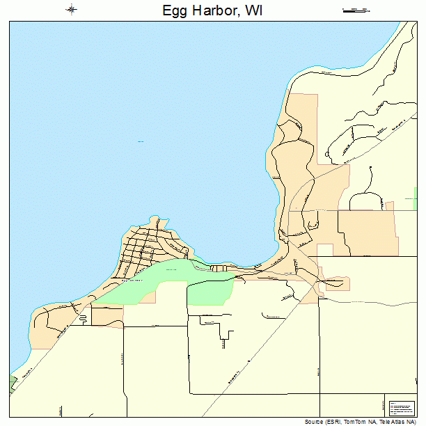 Egg Harbor, WI street map