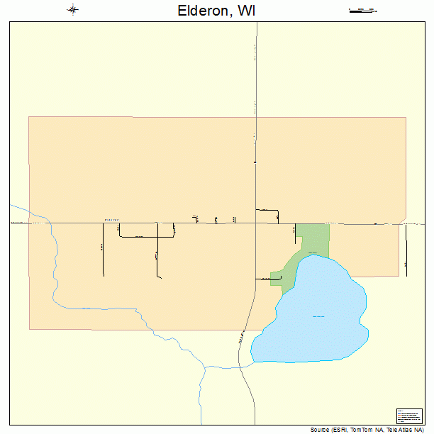 Elderon, WI street map