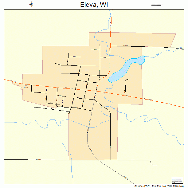 Eleva, WI street map