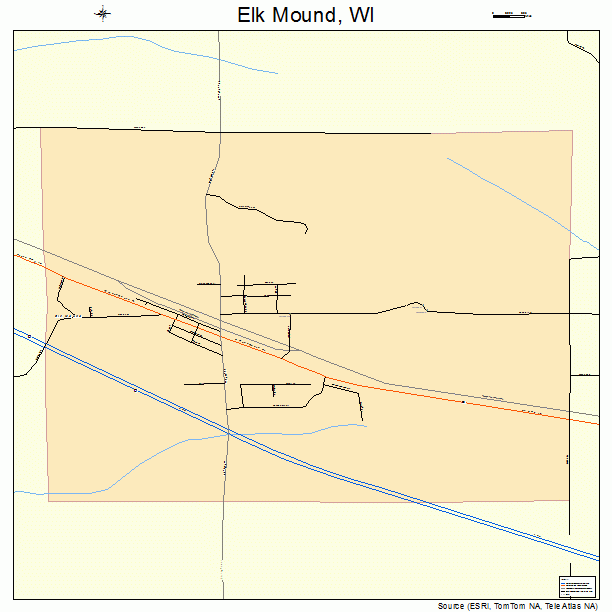 Elk Mound, WI street map