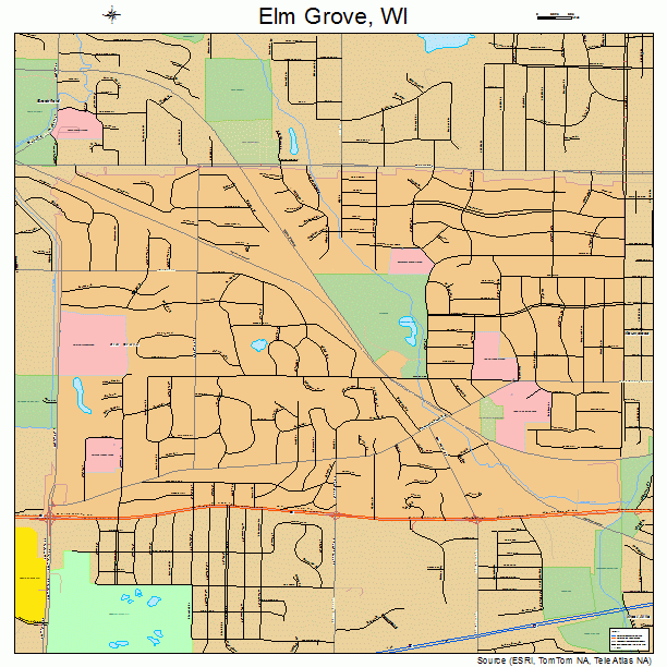 Elm Grove, WI street map