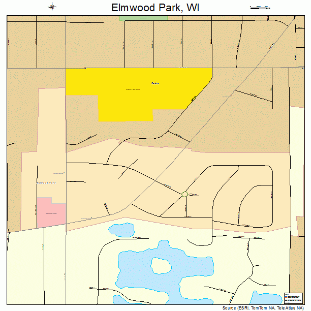 Elmwood Park, WI street map