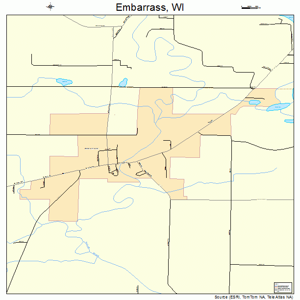 Embarrass, WI street map