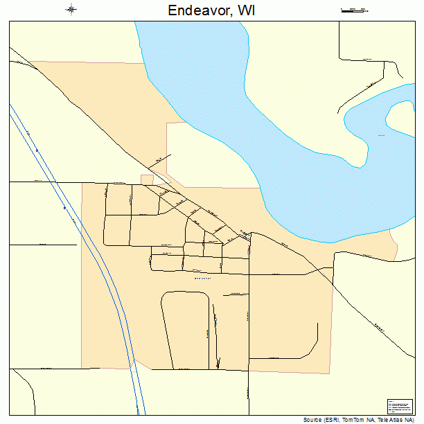 Endeavor, WI street map