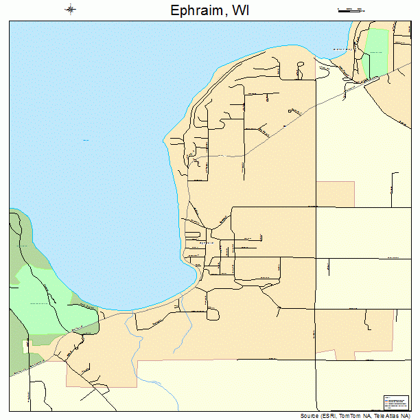 Ephraim, WI street map