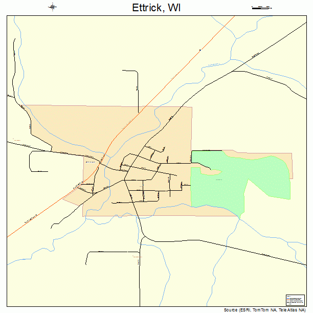 Ettrick, WI street map