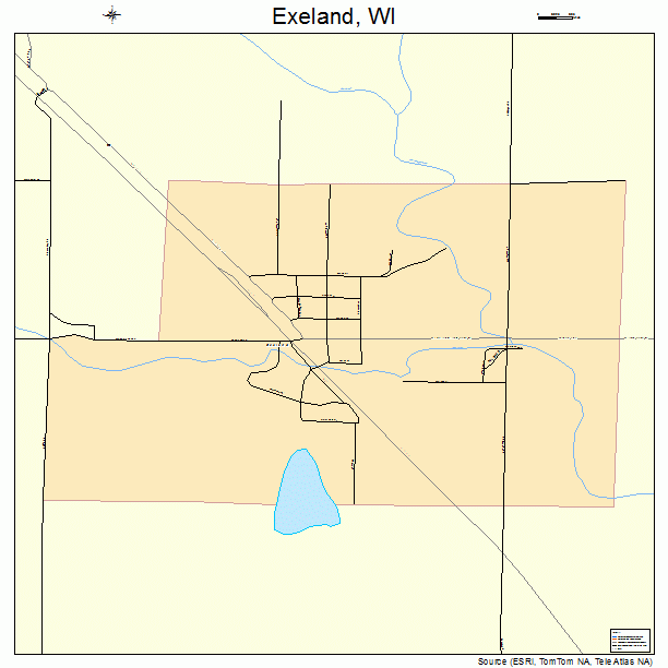 Exeland, WI street map