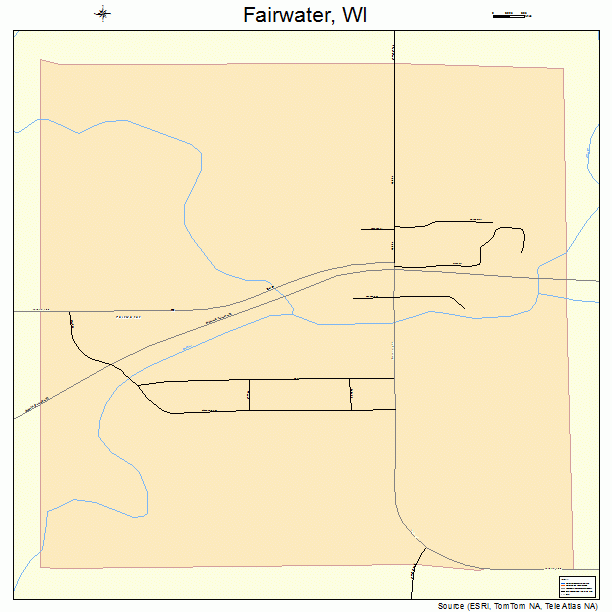Fairwater, WI street map