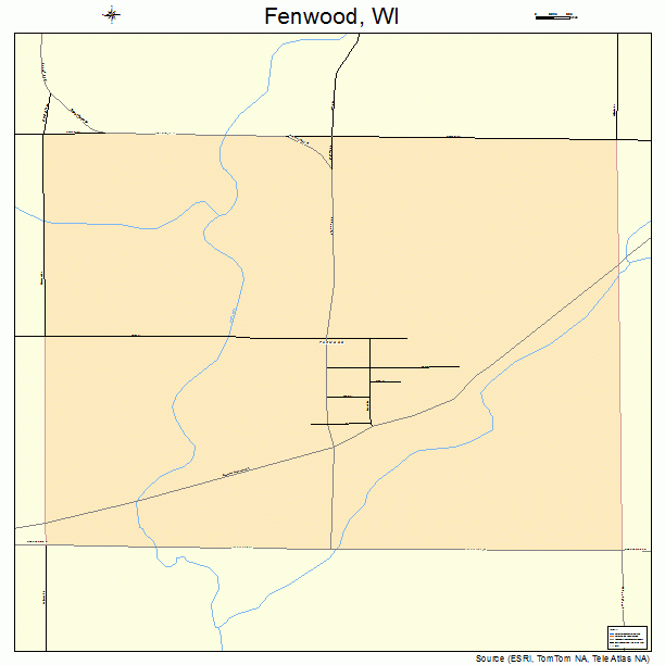 Fenwood, WI street map