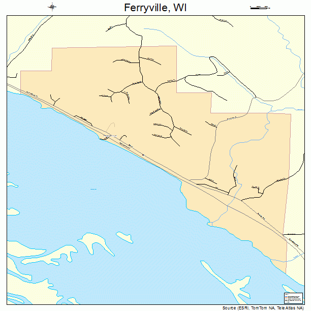 Ferryville, WI street map