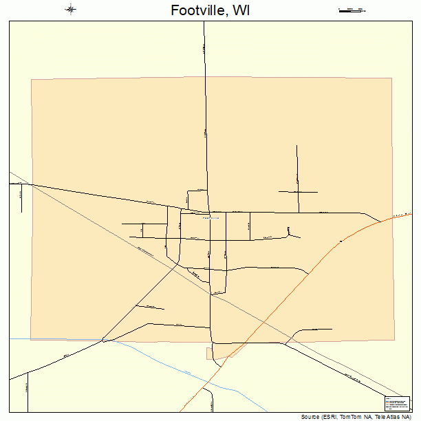 Footville, WI street map