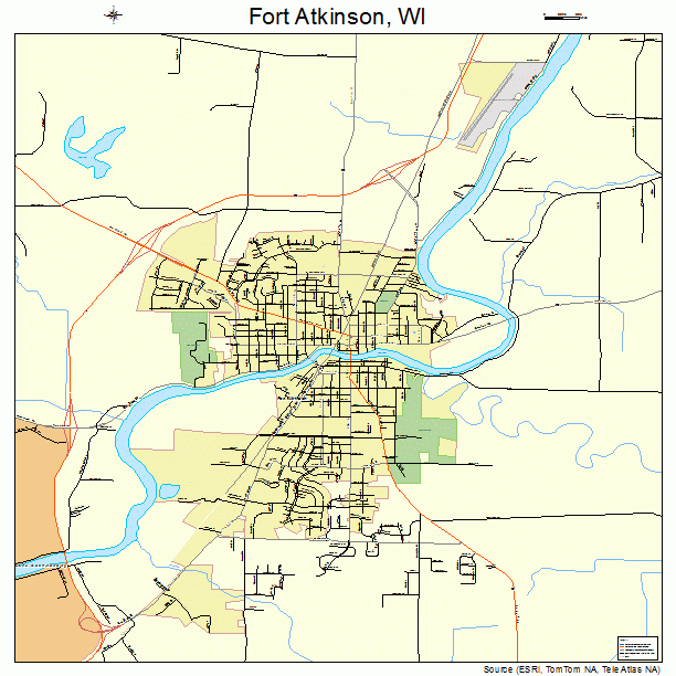 Fort Atkinson, WI street map