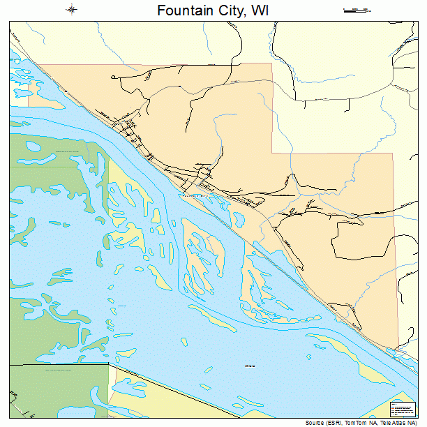 Fountain City, WI street map
