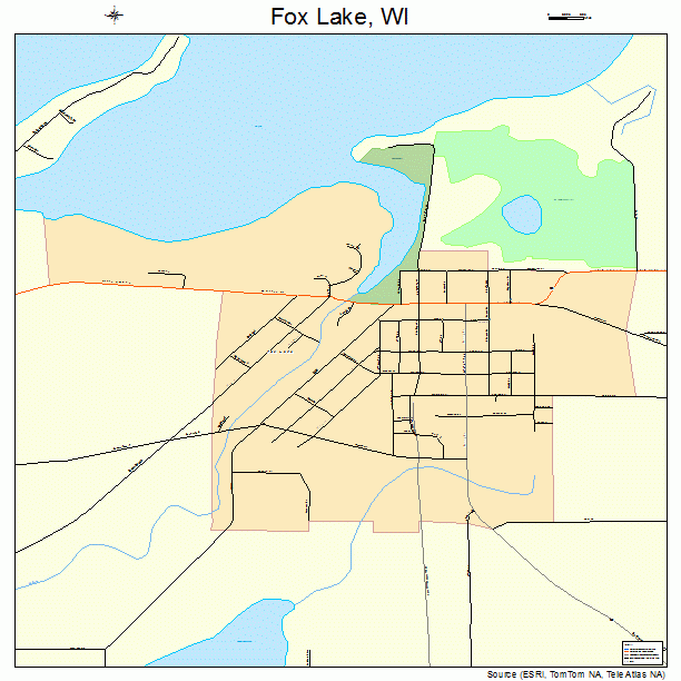 Fox Lake, WI street map