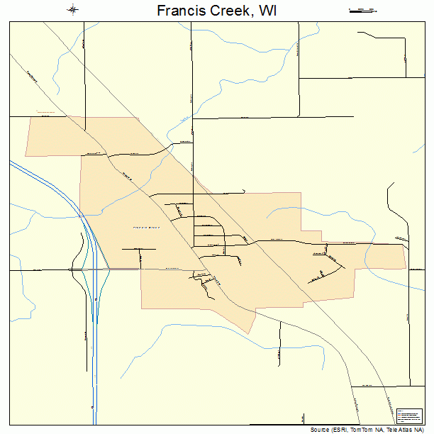 Francis Creek, WI street map