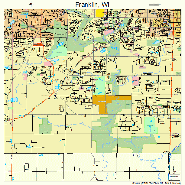 Franklin, WI street map