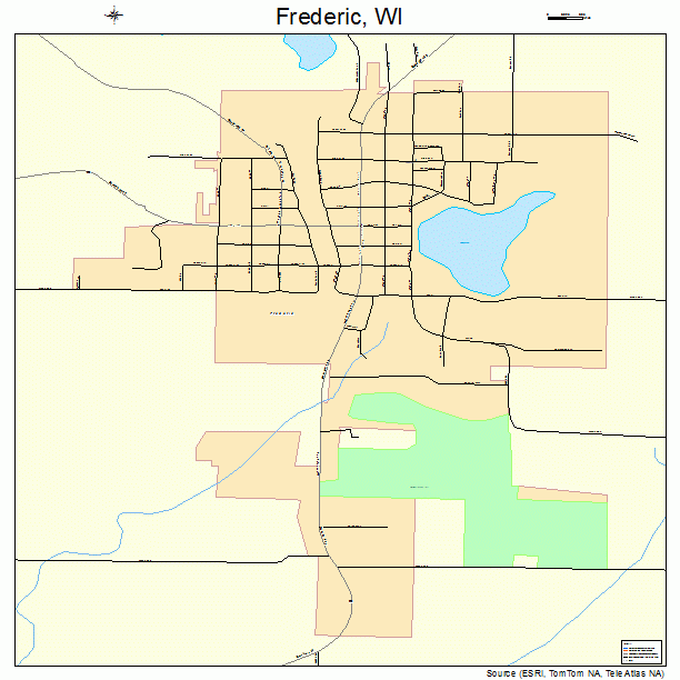 Frederic, WI street map
