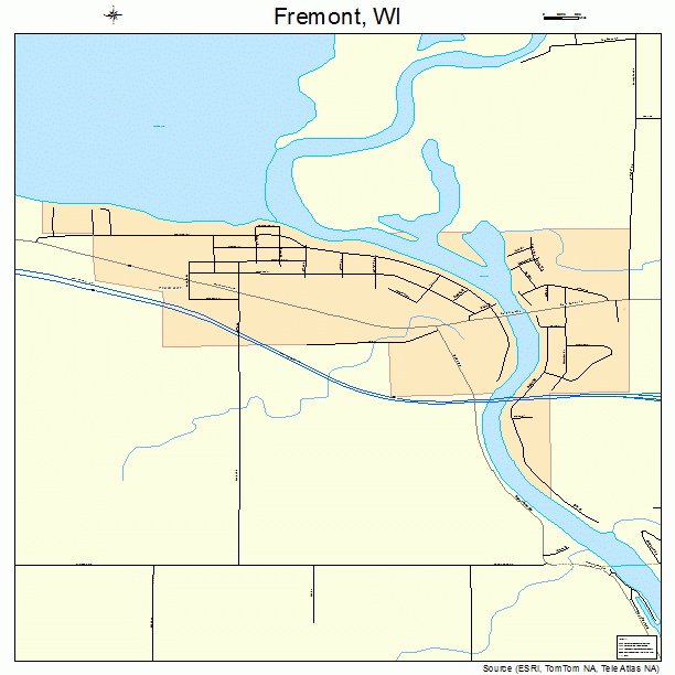 Fremont, WI street map