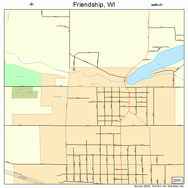 Friendship, WI street map