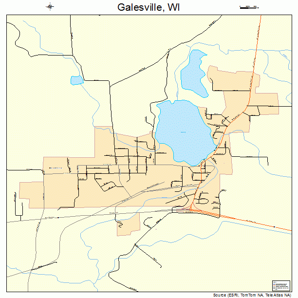 Galesville, WI street map