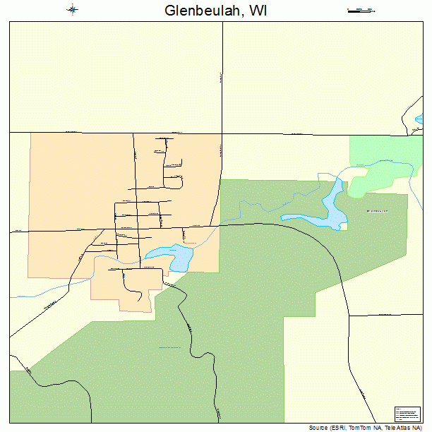 Glenbeulah, WI street map